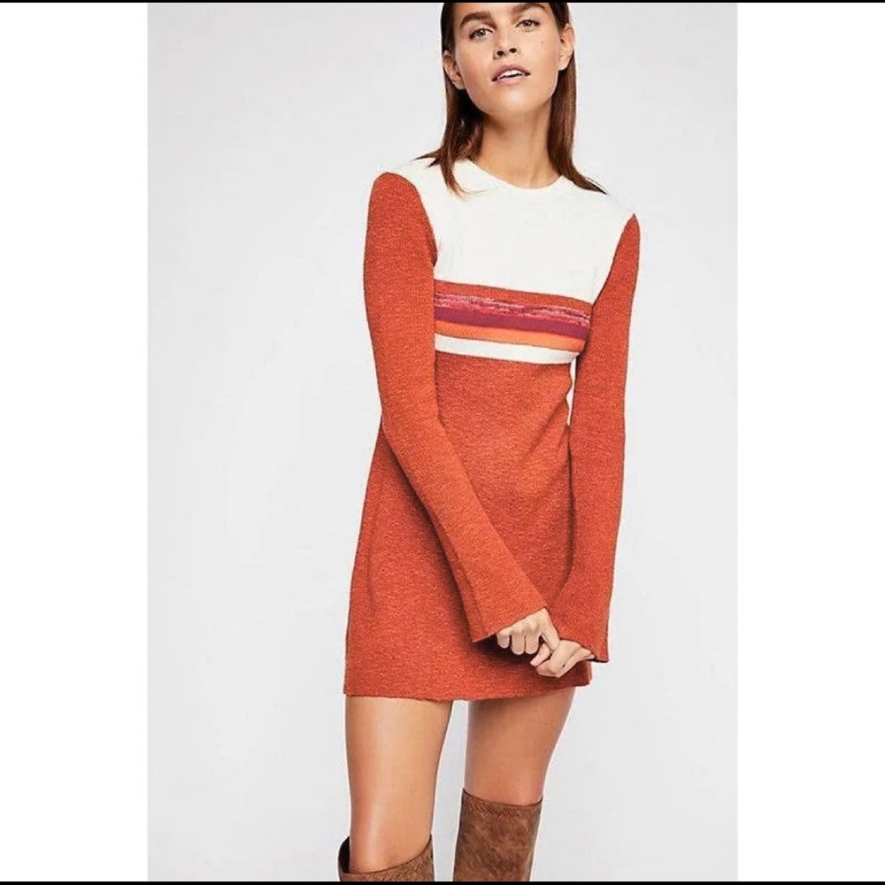 Free People Long Sleeve Sweater Dress